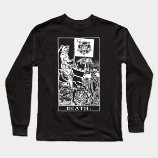 Death Tarot in white Long Sleeve T-Shirt